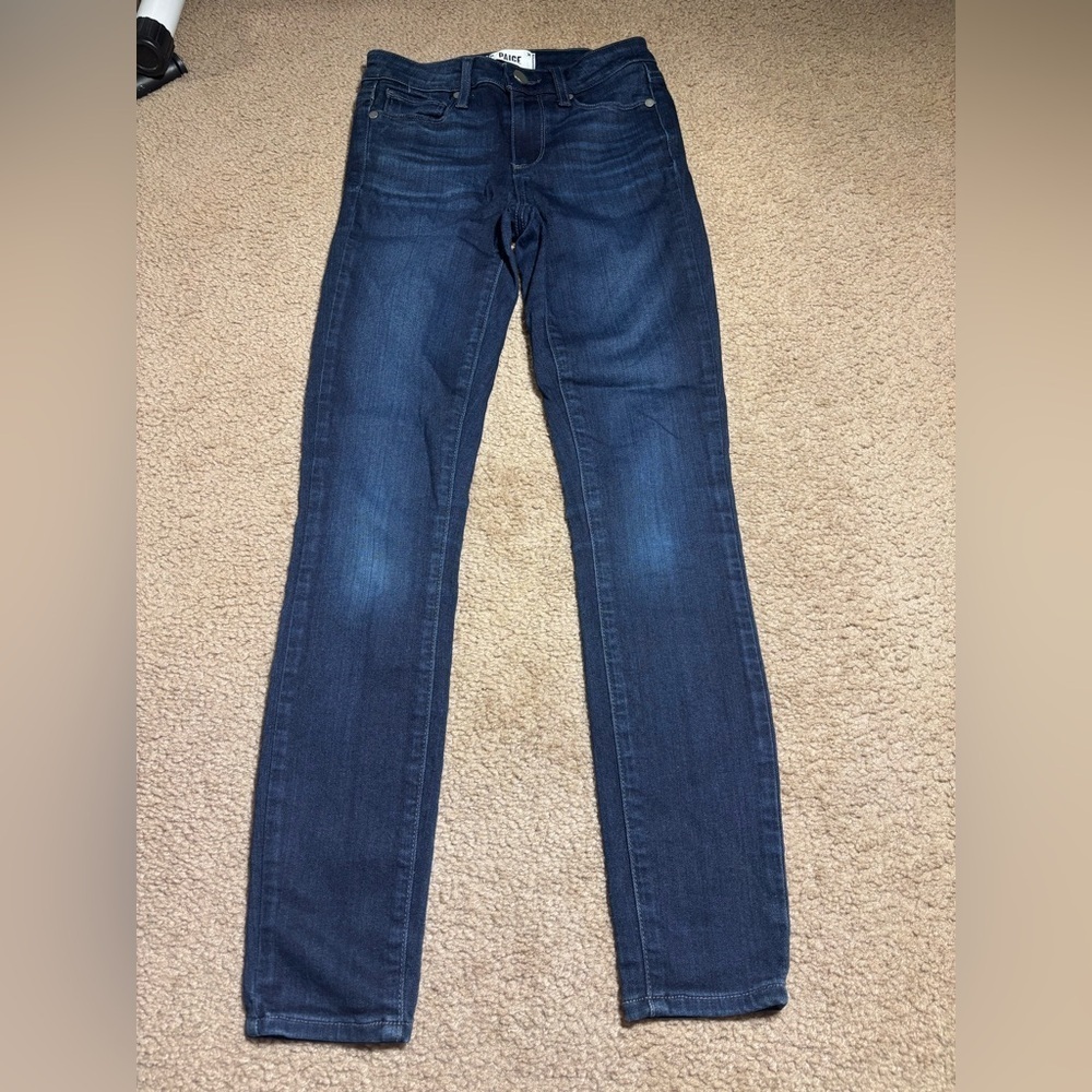 Paige Dark Wash Skinny Jeagging Jean Women’s Size 24
